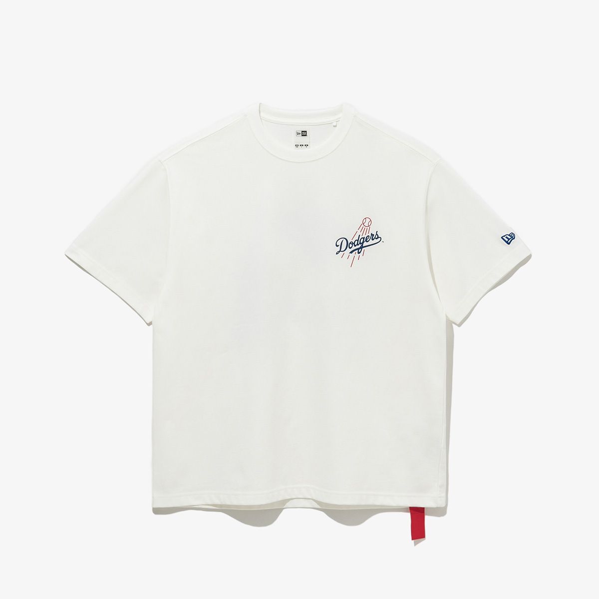 뉴에라(NEW ERA) MLB LA 다저스 치어링 푸드 티셔츠 오프 화이트 14536500