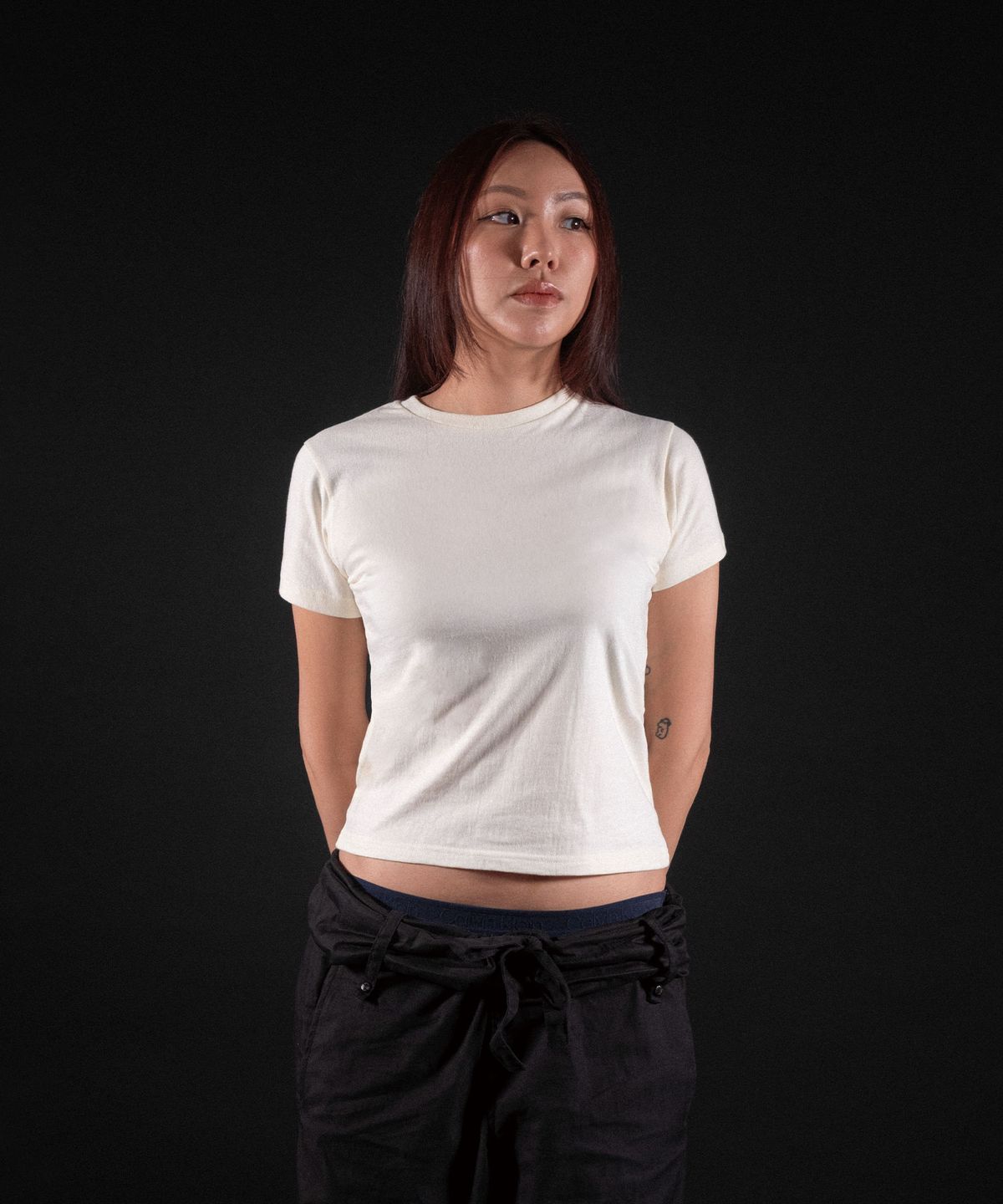 더트(DURT) DAILY CROP TEE (CREAM)
