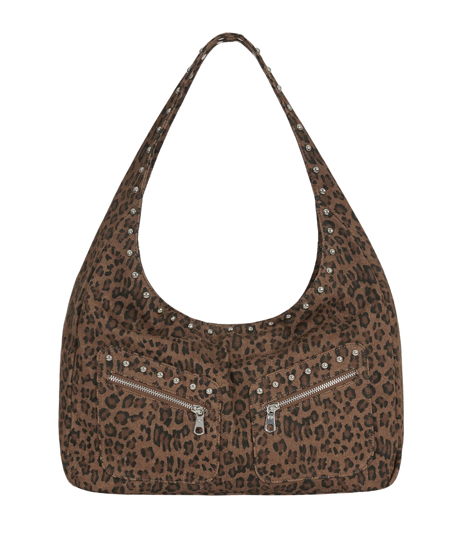 ショルダーバッグ・ポシェット ILLIGO Leopard Stud Shoulder Bag 5BMR0196 MUSINSA | ILLIGO Leopard Stud Shoulder Bag Brown