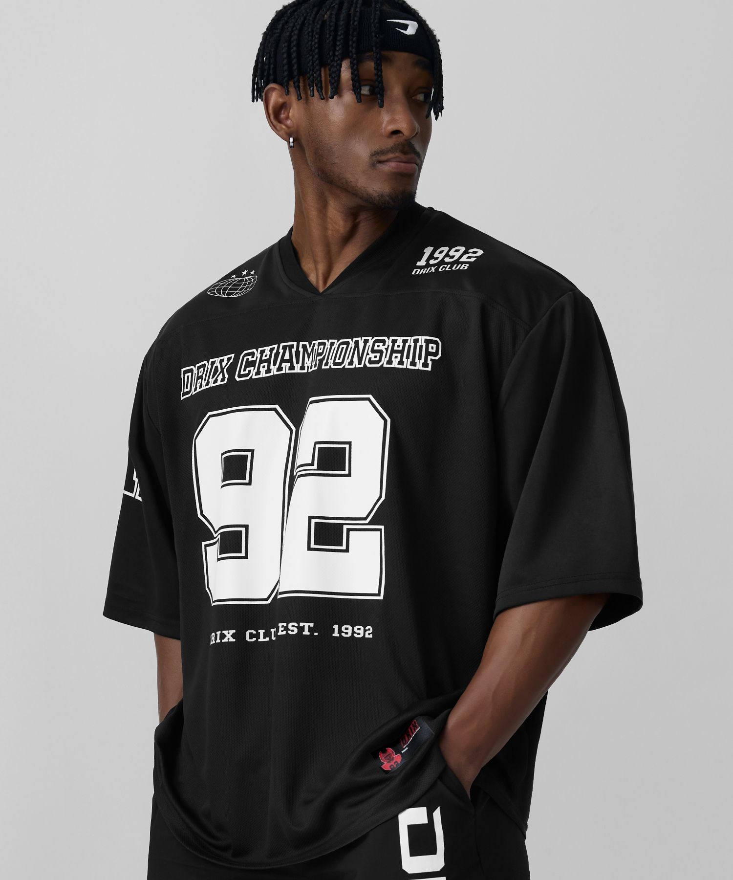 DRIX ■ Rugby Overfit Mesh Jersey Half Sleeve MUSINSA | DRIX Rugby Overfit Mesh Jersey Half Sleeve_Navy