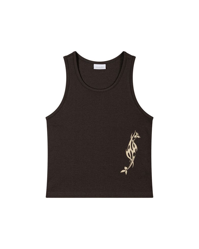 Inked tribal sleeveless Charcoal
