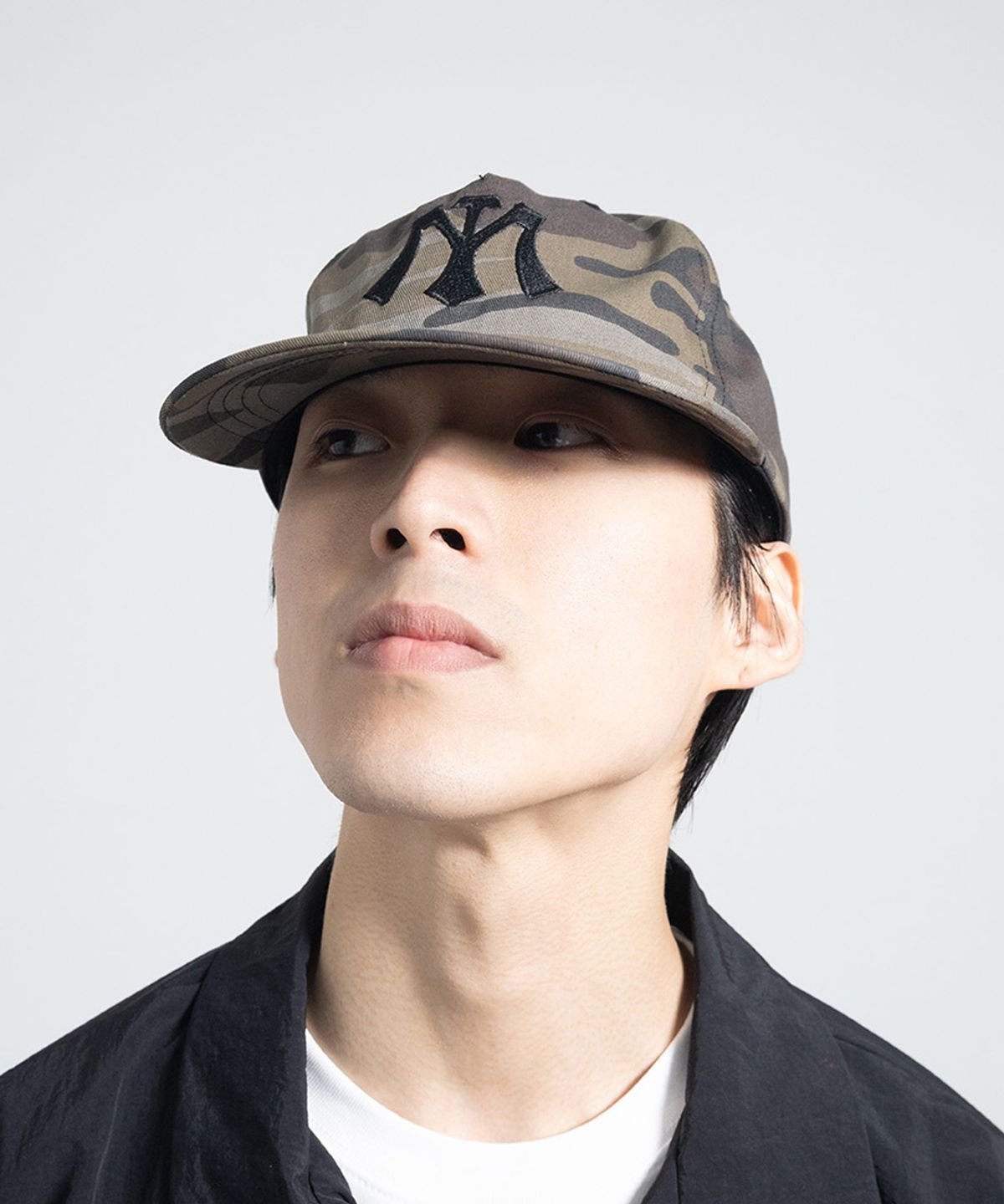 땡스메시아(THANKS MESSIA) TM YANKEES LOGO CAP-OLIVE