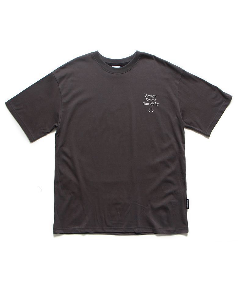 스파이시 오버핏 티셔츠 차콜 (SPICY T-SHIRT CHARCOAL)