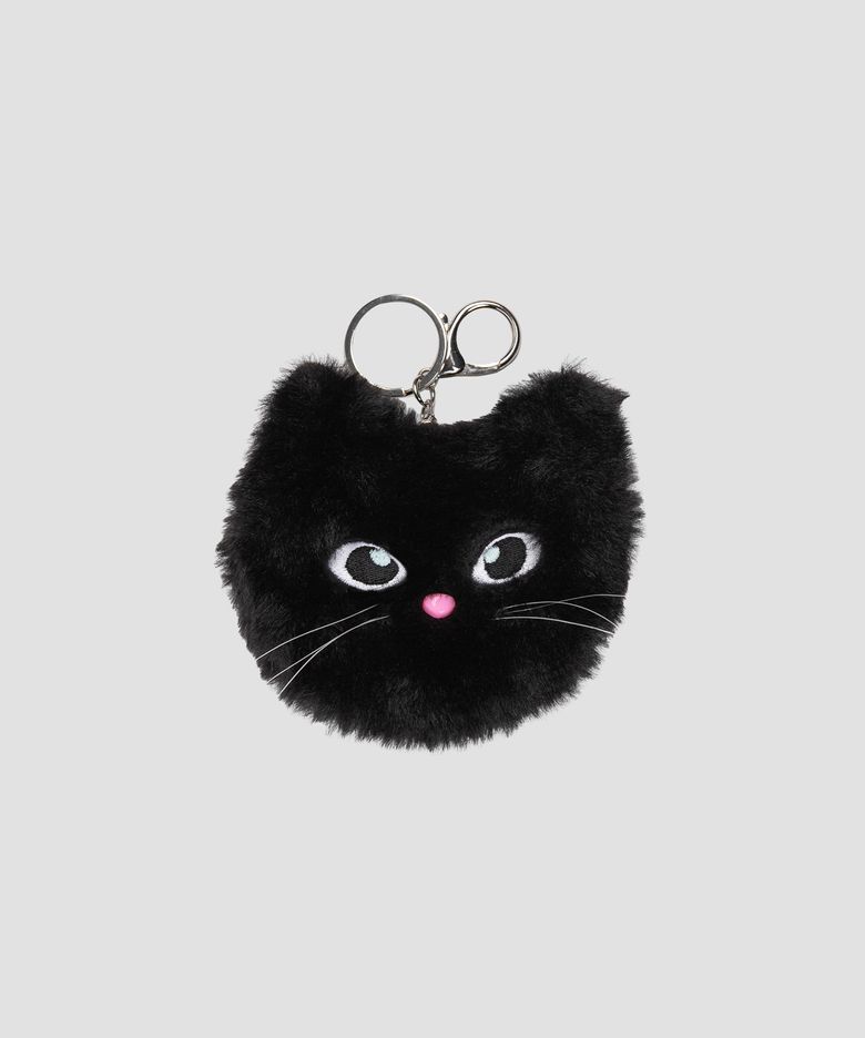 ROLA CAT FRIENDS POUCH KEYRING BLACK