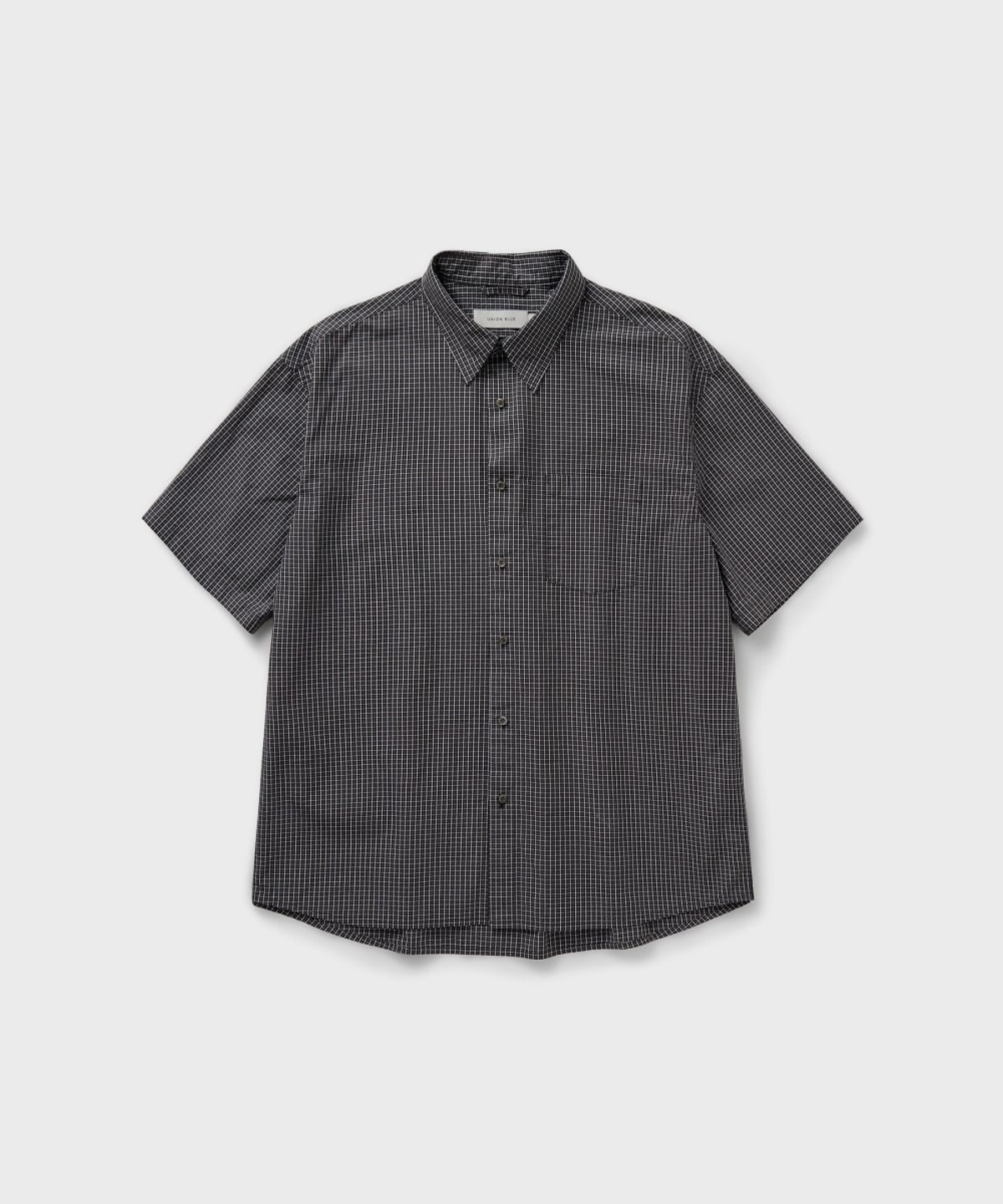 유니온블루(UNION BLUE) PIN CHECK SUNDAY SHIRT [ANTIQUE GRAPHITE]