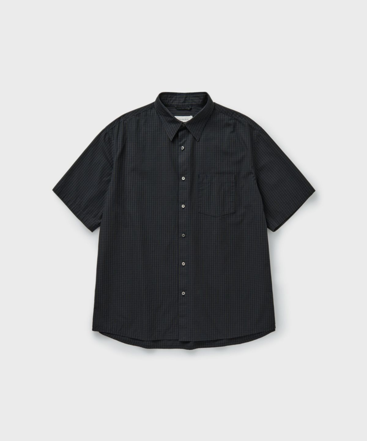 유니온블루(UNION BLUE) PIN CHECK SUNDAY SHIRT [FADED INDIGO]