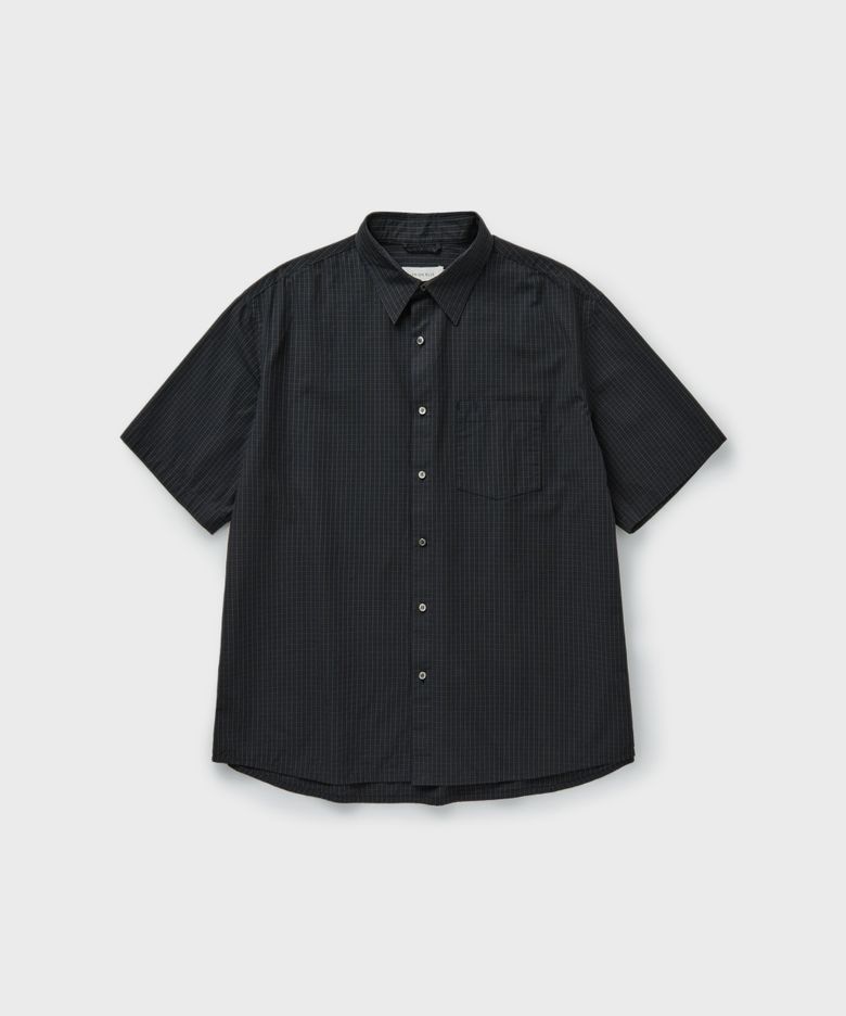 PIN CHECK SUNDAY SHIRT [FADED INDIGO]