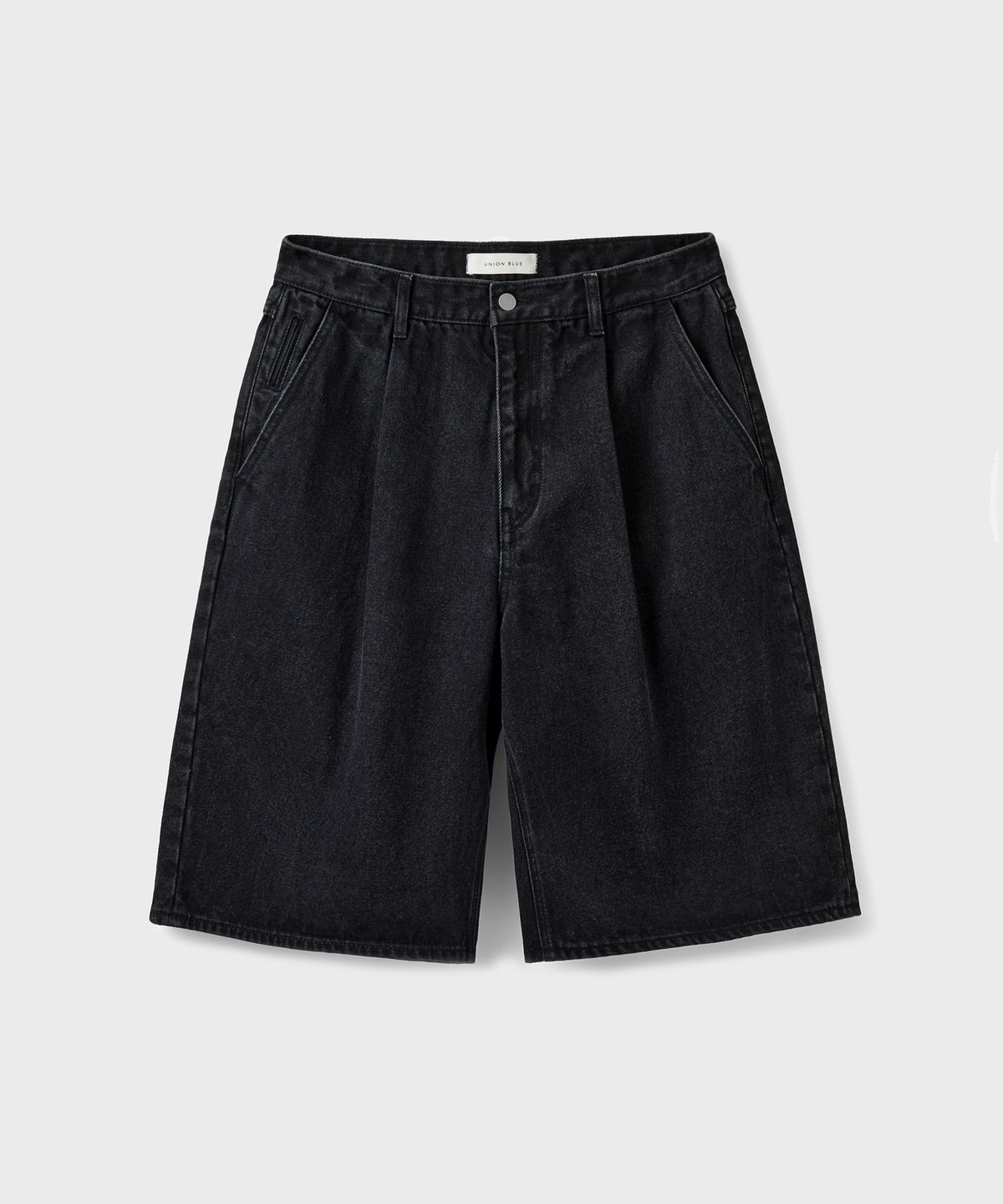 유니온블루(UNION BLUE) DENIM BERMUDA SHORTS [BLACK]