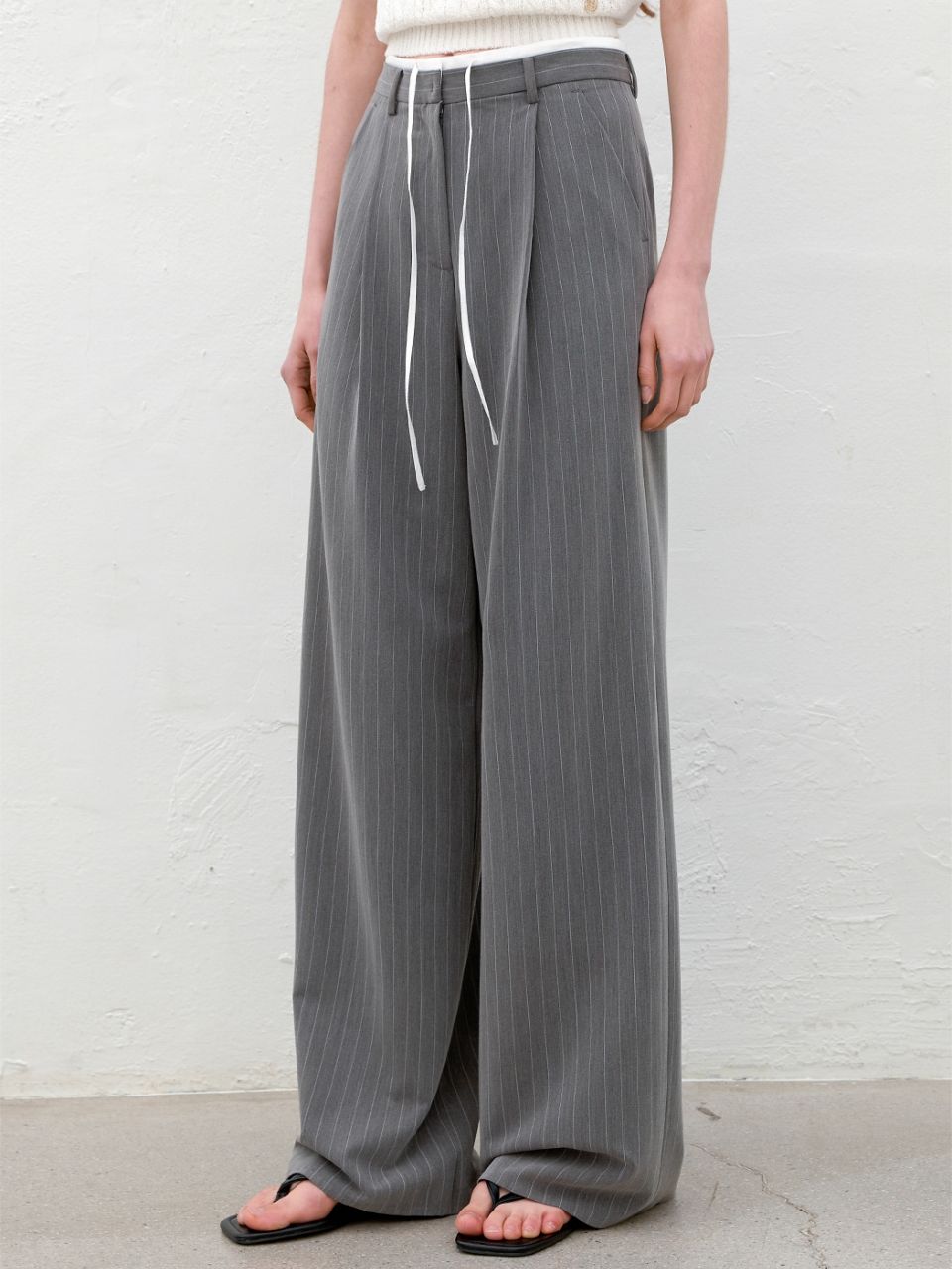 MUSINSA | ATELIER NAIN MIA DOUBLE WAIST STRIPE PANTS(PT-5643)