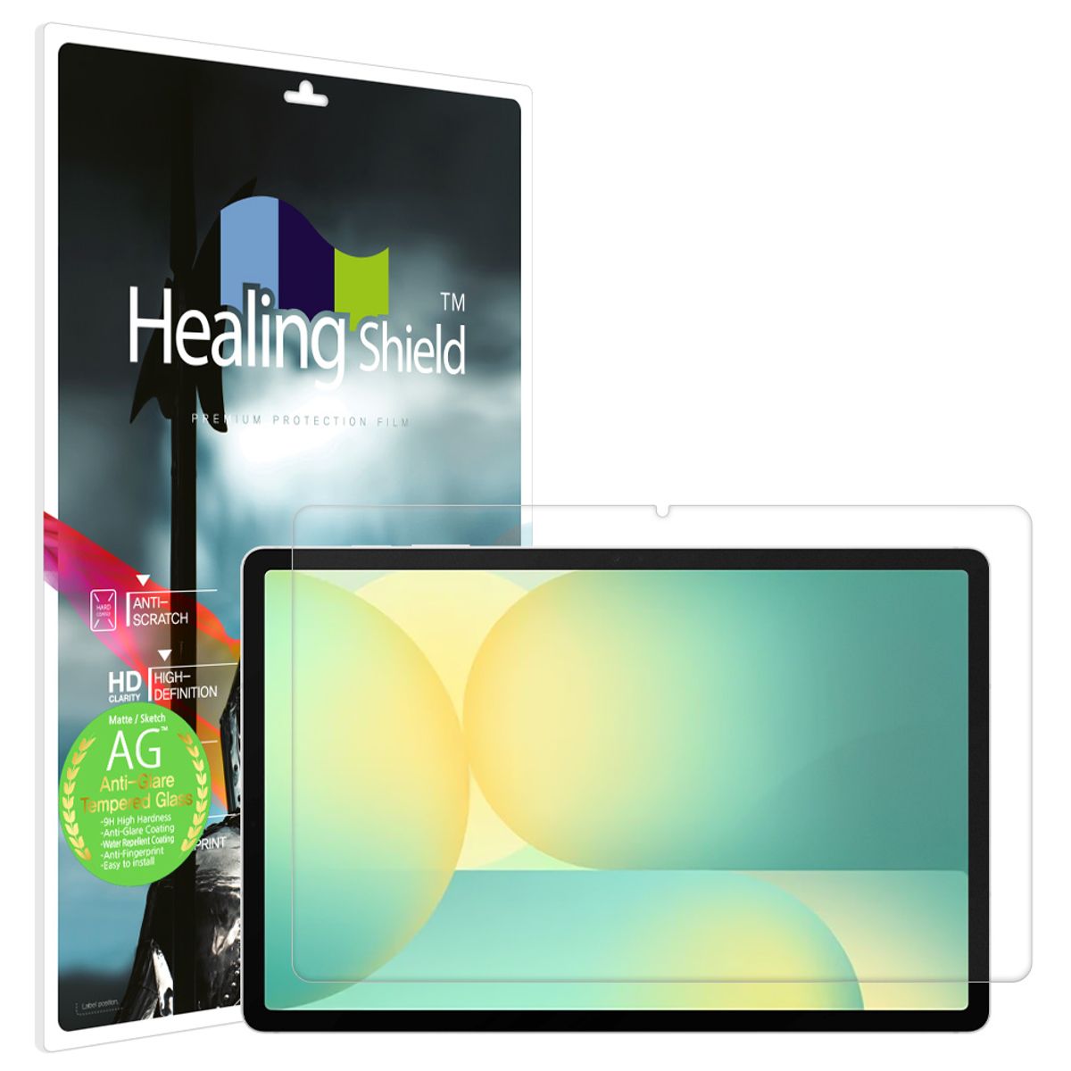 힐링쉴드(HEALINGSHIELD) 갤럭시탭S10 FE 플러스 저반사 강화유리필름