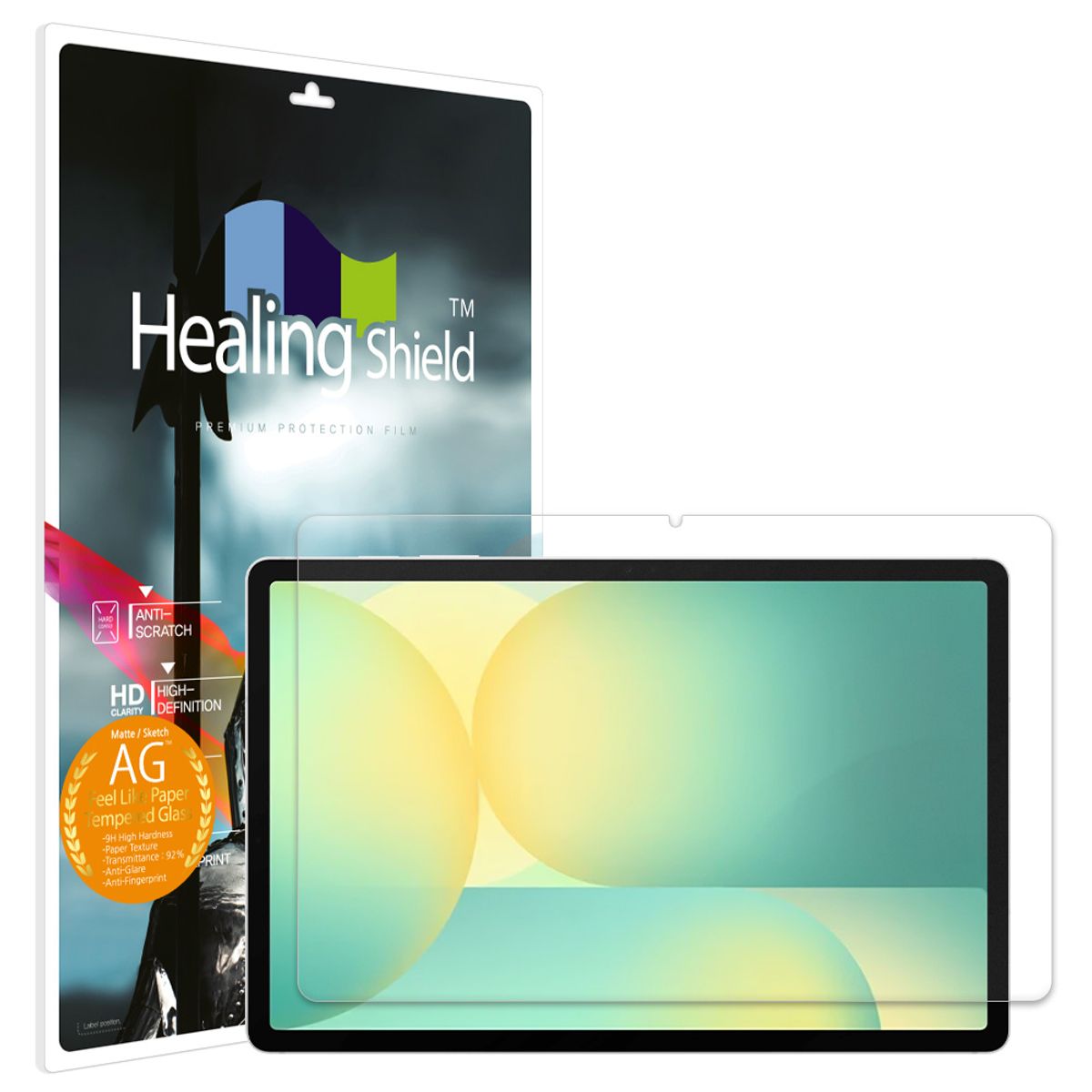 힐링쉴드(HEALINGSHIELD) 갤럭시탭S10 FE 플러스 하이엔드 종이질감 강화유리필름