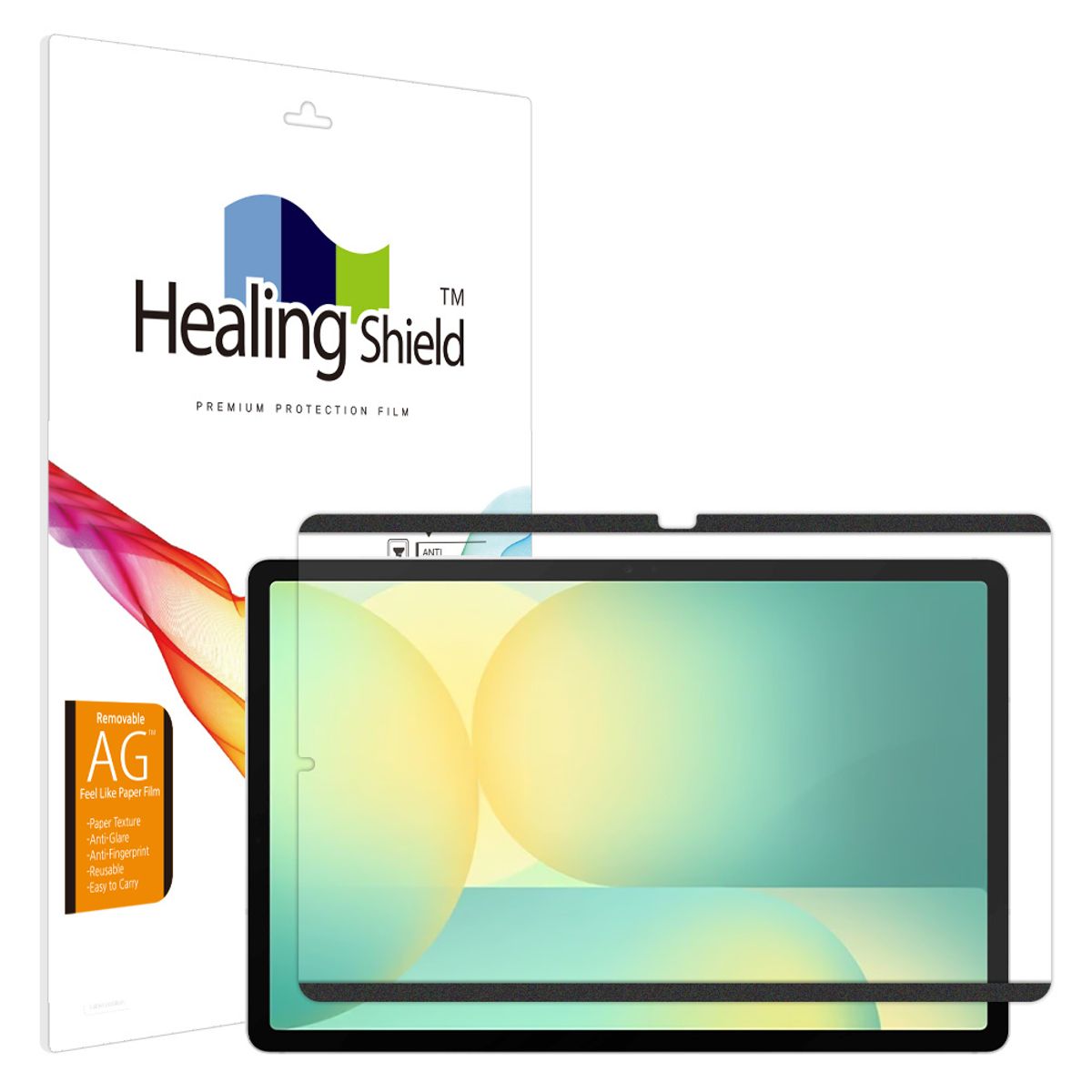 힐링쉴드(HEALINGSHIELD) 갤럭시탭S10 FE 플러스 탈부착 종이질감 필름
