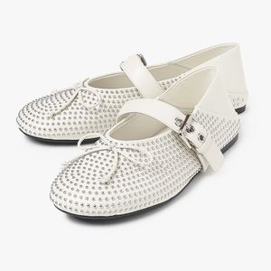 에디션 블링크 리본 발레리나 플랫 O55P142