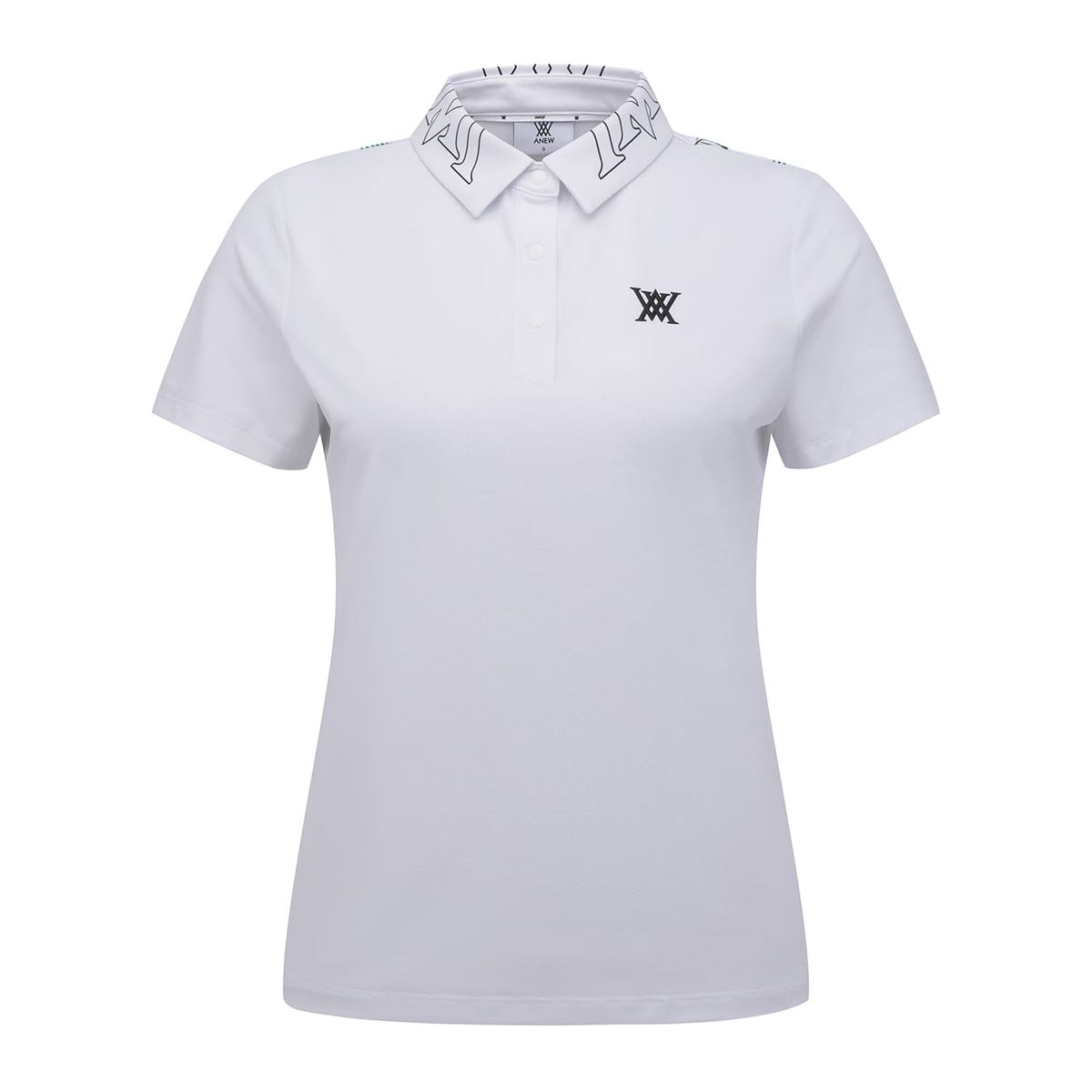 어뉴골프(ANEW GOLF) WOMEN SM NEW SIGNATURE LOGO SHORT T-SHIRT_WH