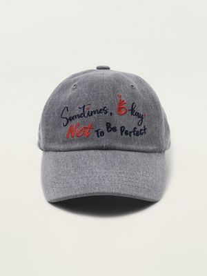 [남녀공용] 썸타임스 오케이 볼캡 (차콜)