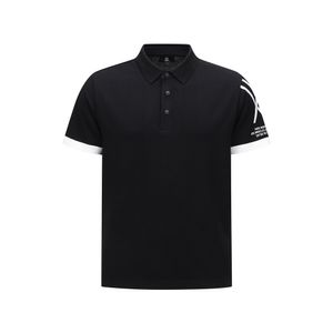 MEN SM LOGO POINT SHORT SLEEVE SWEATER_BK