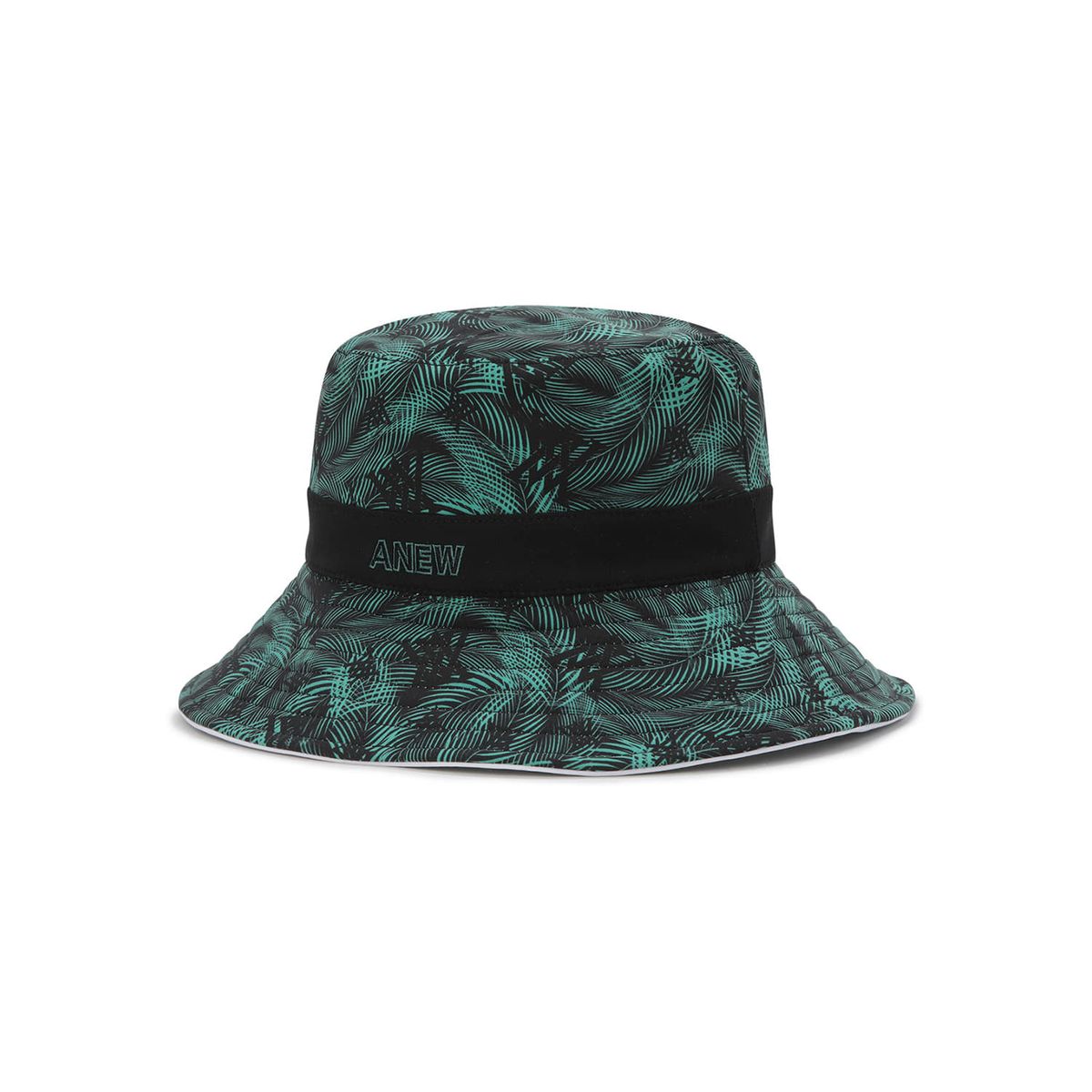 어뉴골프(ANEW GOLF) UNI TROPICAL PATTERN REVERSIBLE BUCKETHAT_WH