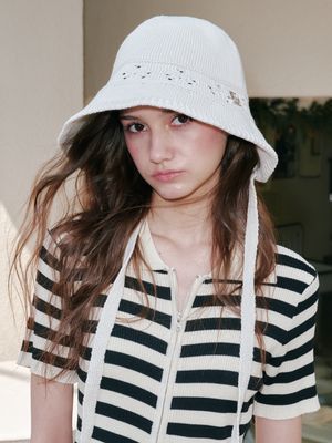 블라썸 홀 보닛햇 (크림)