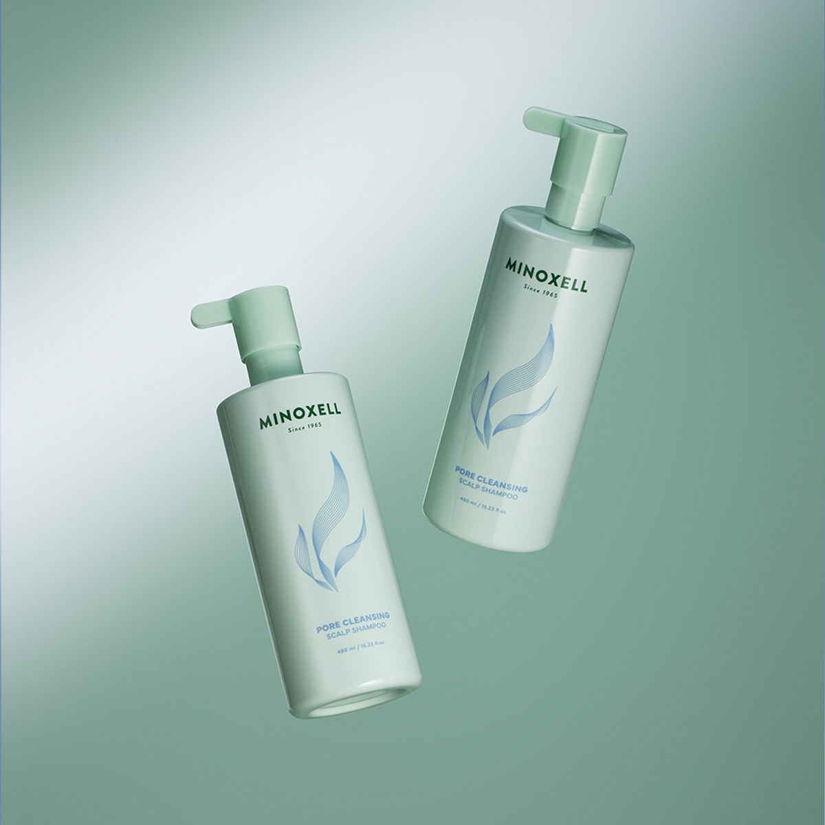 마이녹셀(MINOXELL) 포어 클렌징 스칼프 탈모샴푸 480ml 2개