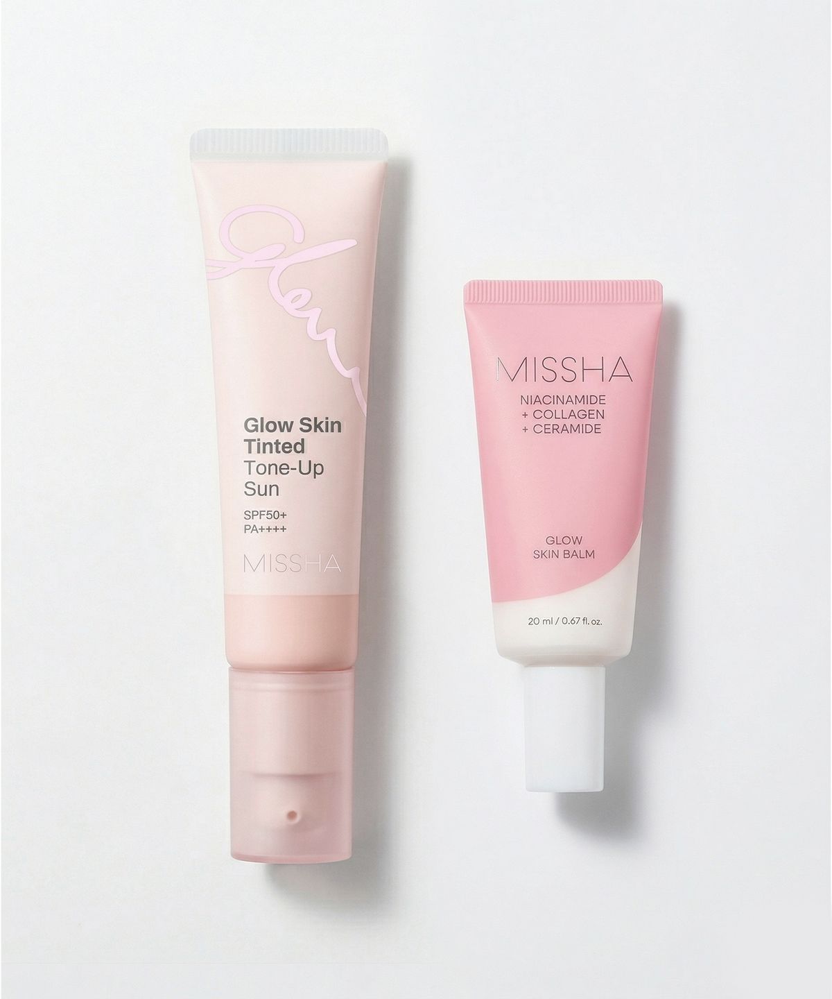 미샤(MISSHA) [미샤X후니언 공동개발] 글로우 스킨 틴티드 톤업선 30ml + 글로우 스킨밤 20ml (+모던섀도우 본품 언더볼류머 증정)