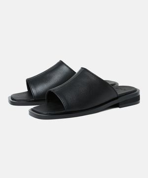 3cm 소가죽 스퀘어토 슬라이드 필립(CR0093BK)