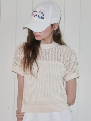 멜리 니트 탑 (버터)