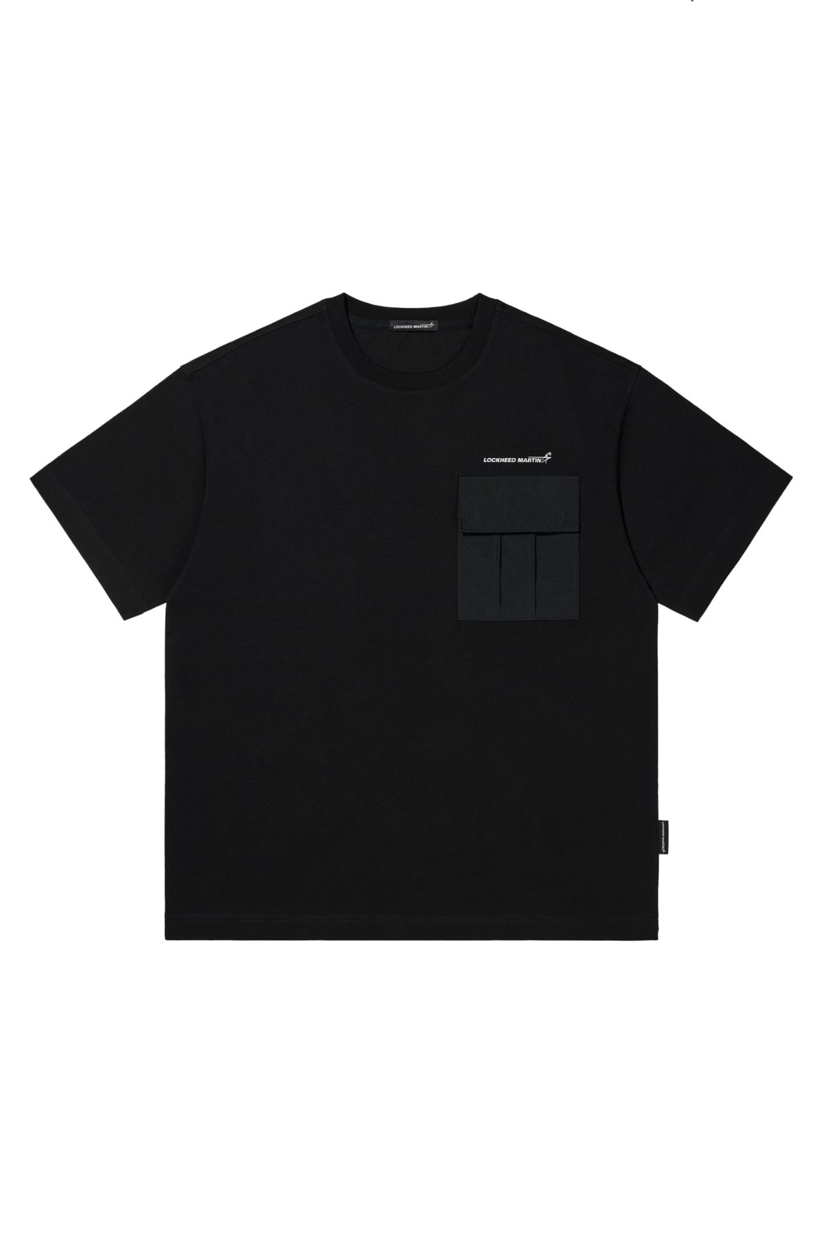록히드마틴(LOCKHEED MARTIN) WOVEN POCKET T-SHIRTS (BLACK)