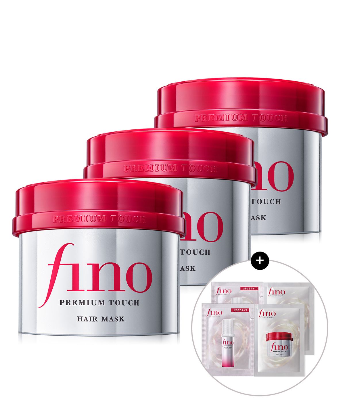 피노(FINO) 프리미엄 터치 헤어 마스크 230g 3개  (+ 증정 에어리 오일 샤쉐 2매 + 피노 마스크 샤쉐 2매)