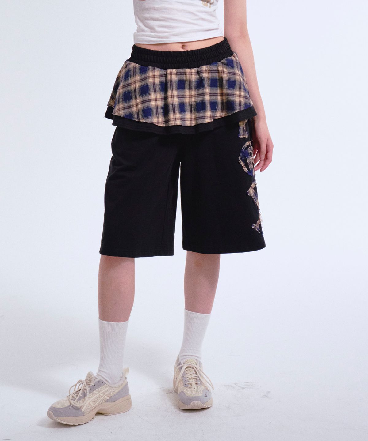 프렌다(PRENDA) PRDA FRILL SKIRT SHORTS BLACK