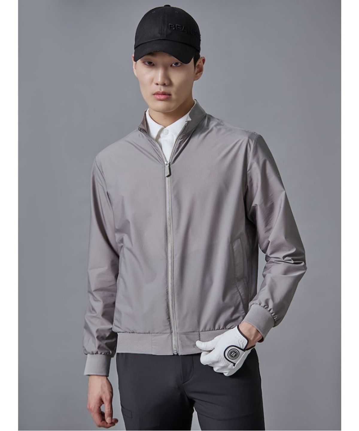 빈폴골프(BEANPOLE GOLF) 남성 경량 블루종  베이지