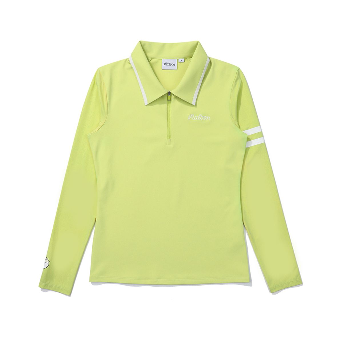 말본 골프(MALBON GOLF) 냉감 하이브리드 긴팔 티셔츠 LIME (WOMAN)