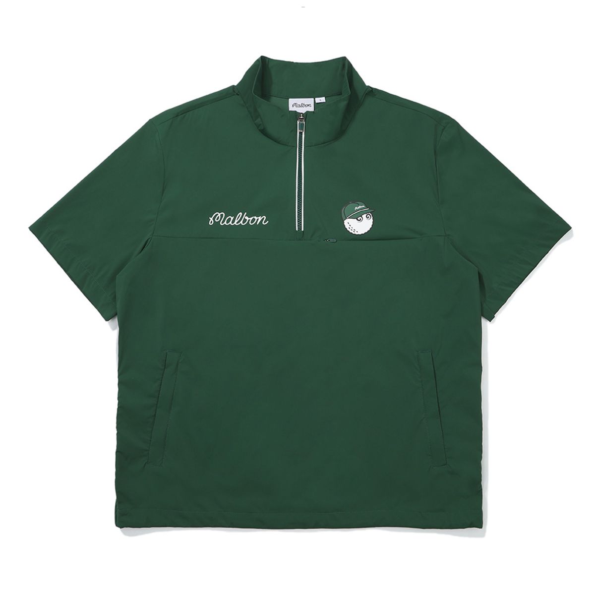 말본 골프(MALBON GOLF) 버킷 포인트 우븐 아노락 GREEN