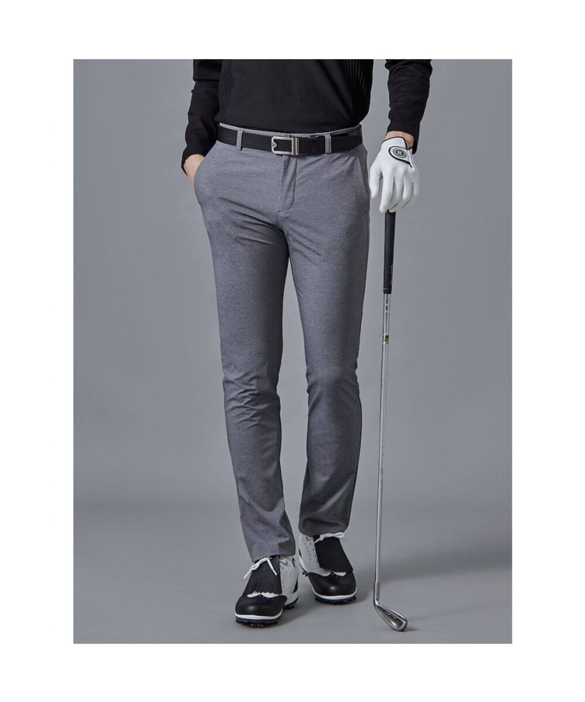 빈폴골프(BEANPOLE GOLF) 남성 경량 면터치 슬림 팬츠  애쉬