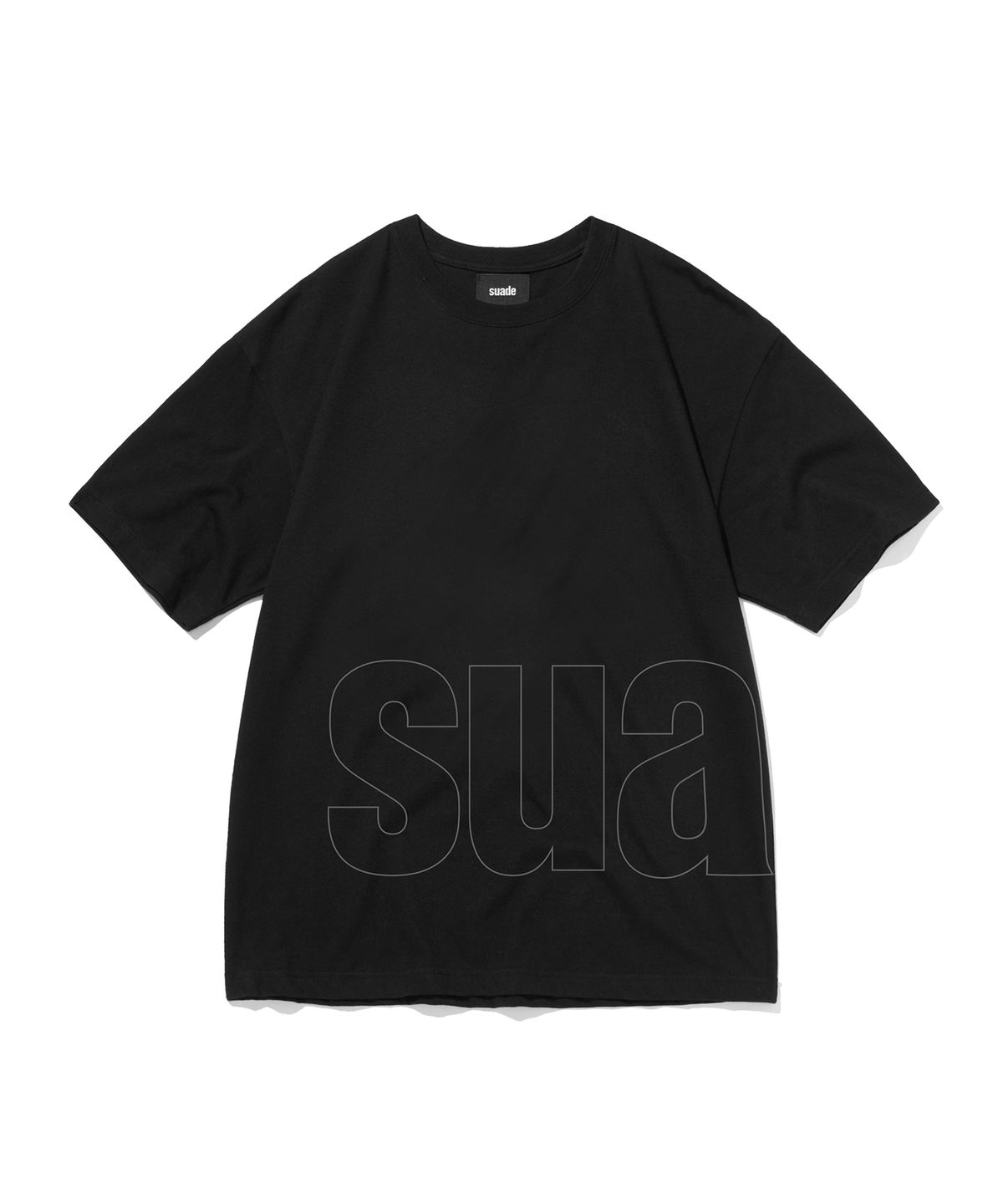 스웨이드(SUADE) BIG LOGO TEE [BLACK]