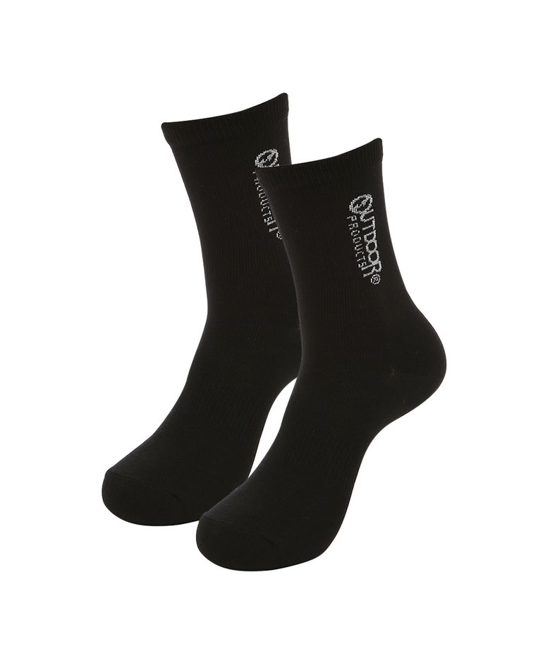 W MID-LENGTH SOCKS (BLACK)