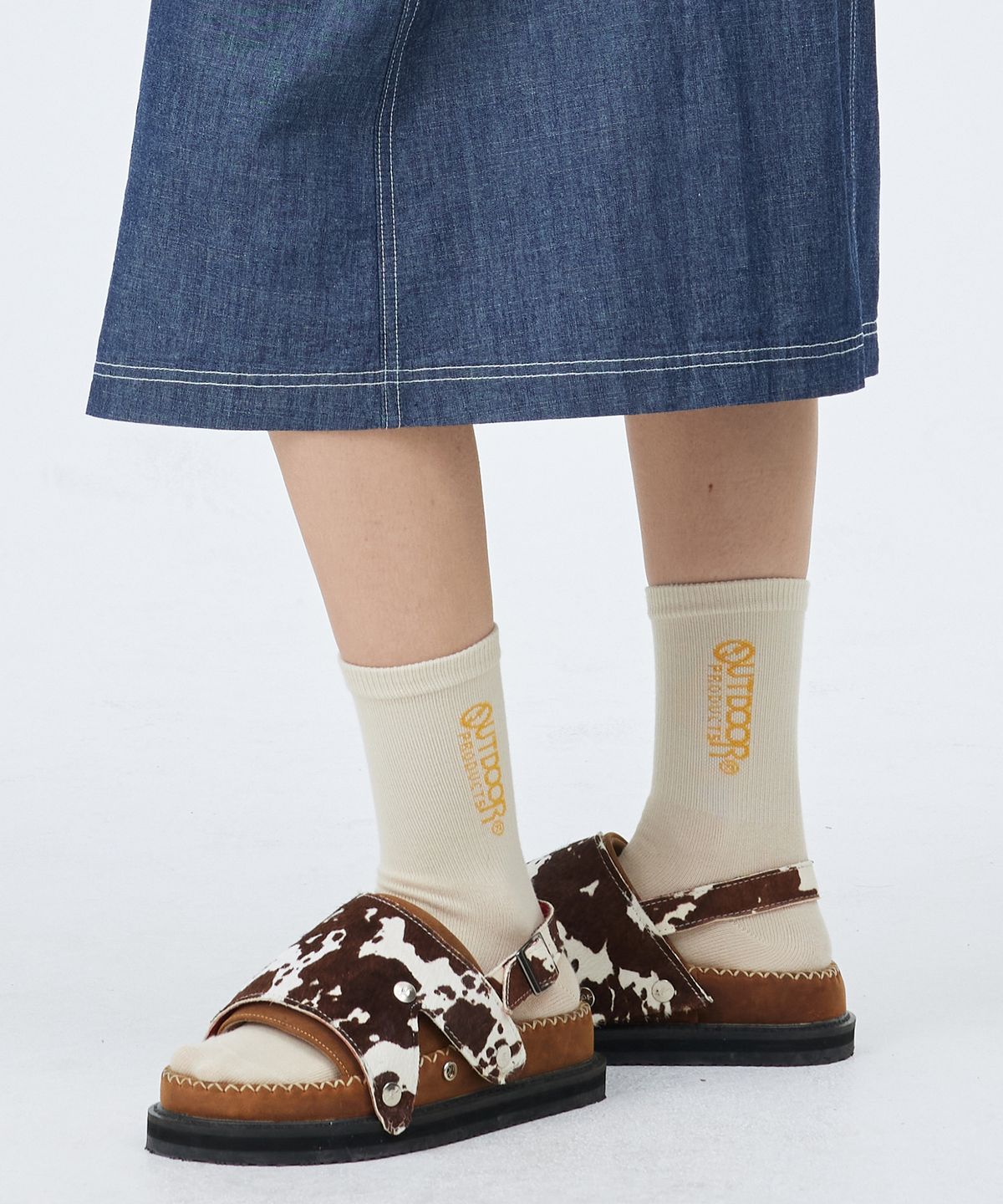 아웃도어 프로덕츠(OUTDOOR PRODUCTS) W MID-LENGTH SOCKS (BEIGE)