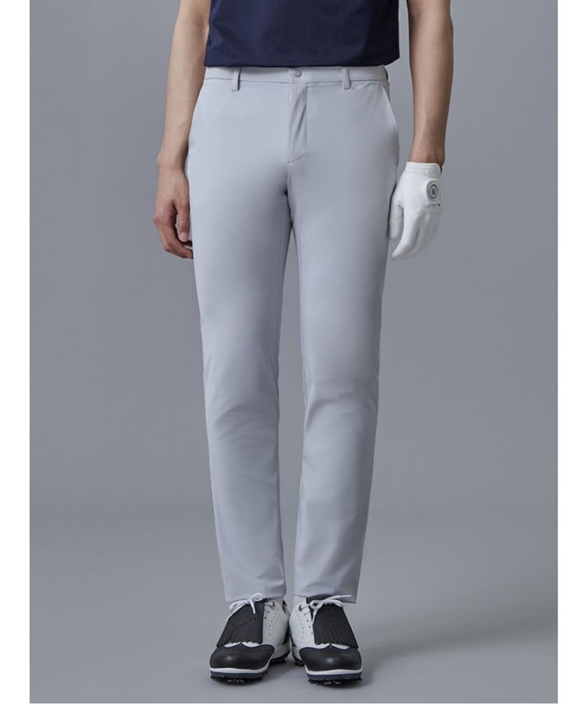 빈폴골프(BEANPOLE GOLF) 남성 테크업 쿨펀칭 슬림 팬츠  라이트 그레이