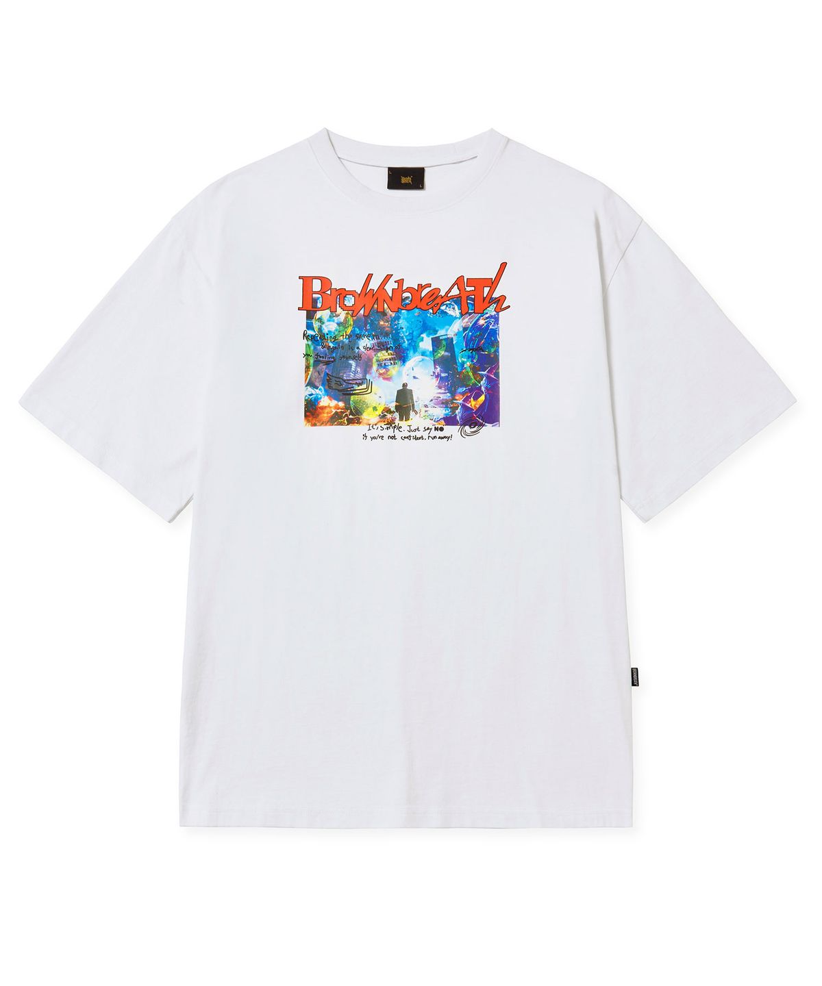 브라운브레스(BROWNBREATH) STOP BLUFFING TEE - WHITE