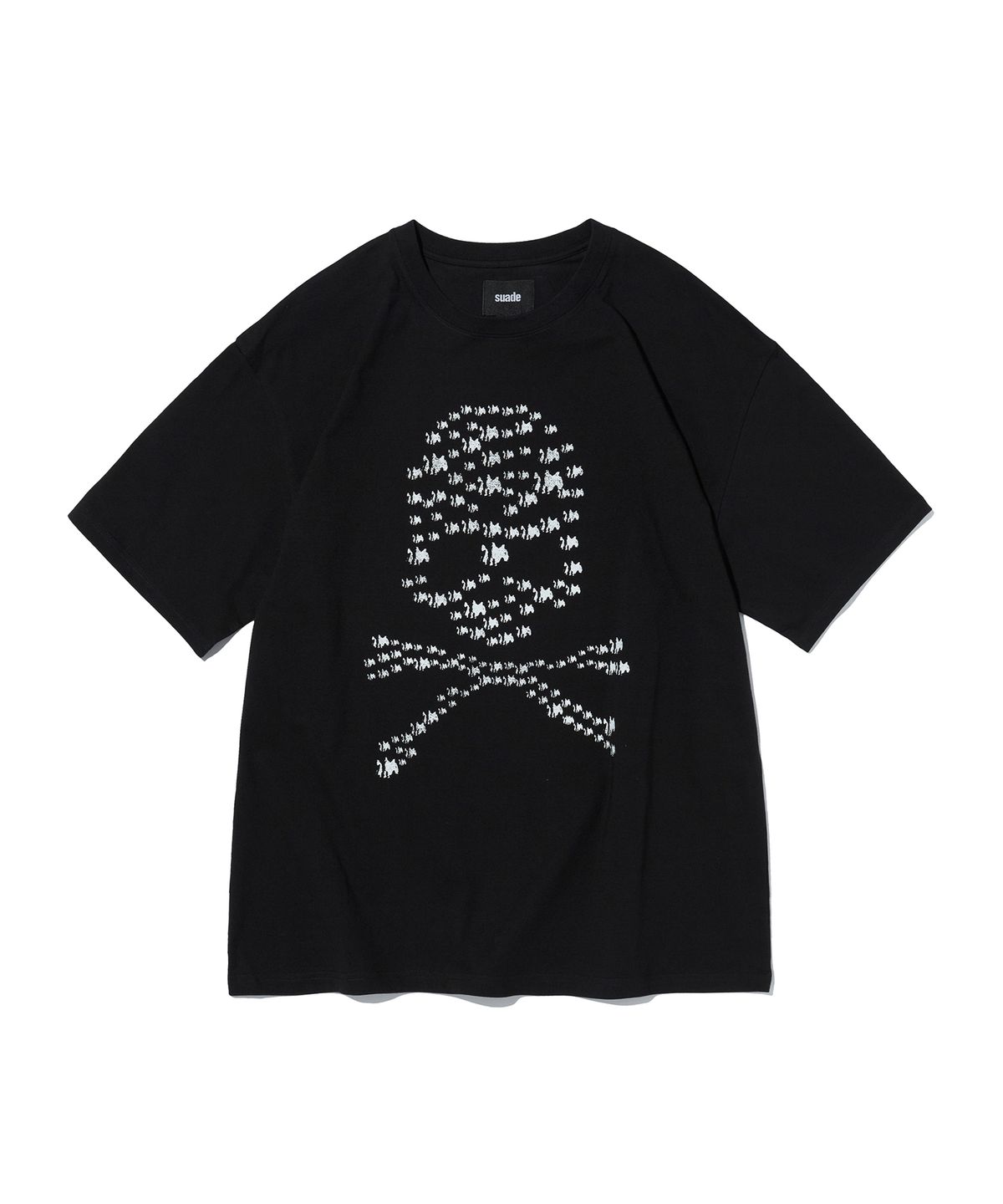 스웨이드(SUADE) ALBINO SKULL TEE [BLACK]