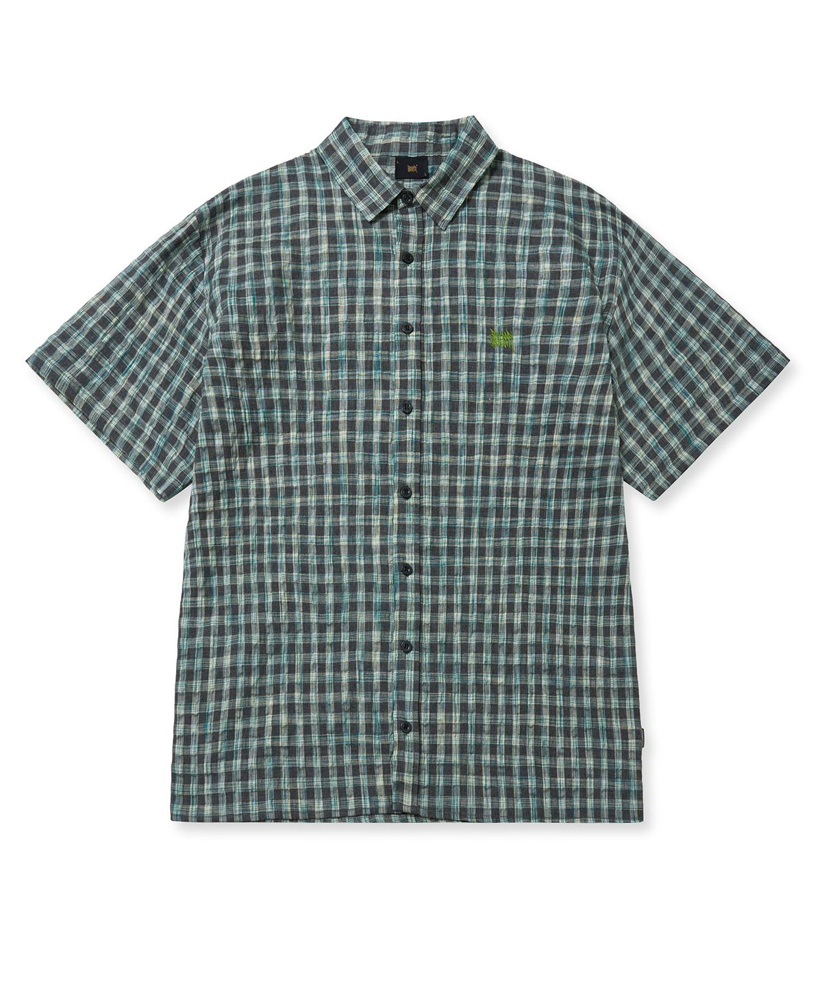 브라운브레스(BROWNBREATH) TAG CHECK HALF SHIRTS - MINT