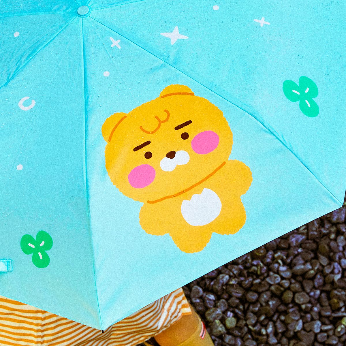 카카오프렌즈(KAKAO FRIENDS) 베이직 3단 자동우산_리틀 라이언