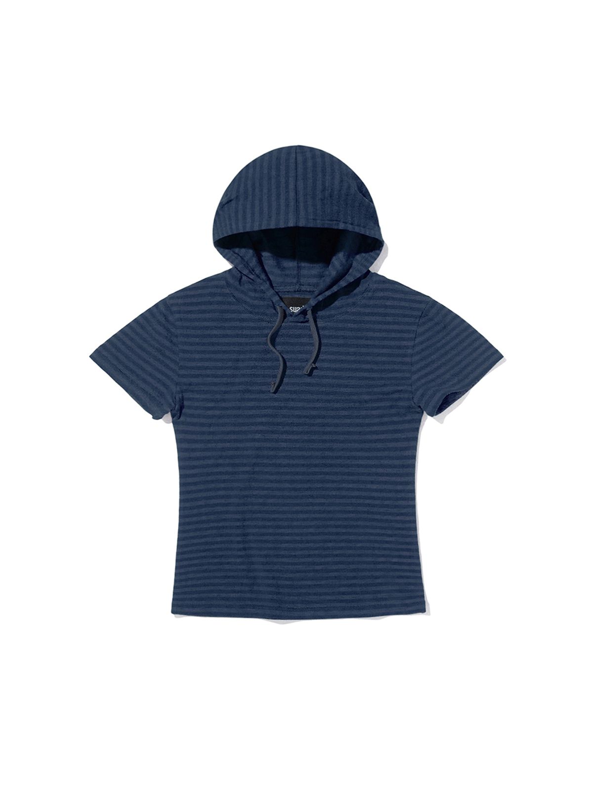 스웨이드(SUADE) STRIPE HOODED TEE [BLUE]