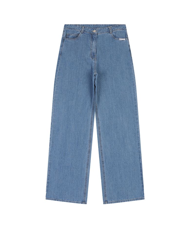 W SLIM DENIM PANTS (BLUE)