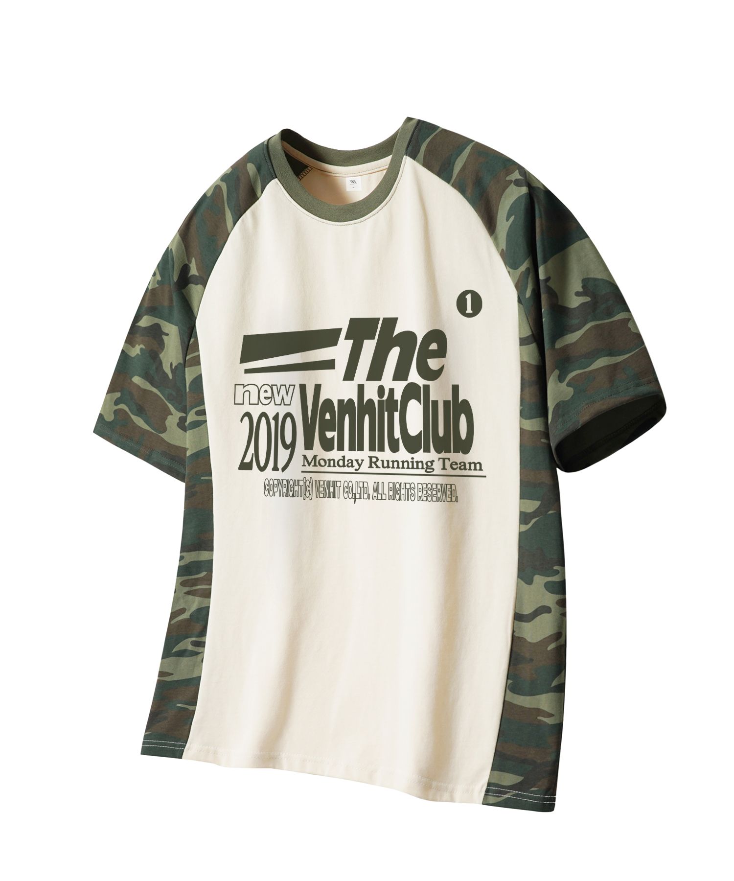 ◆25SS VENHIT 96 Camo Raglan T-Shirt/3色◆ MUSINSA | VENHIT Like racing camo raglan short sleeve t-shirt