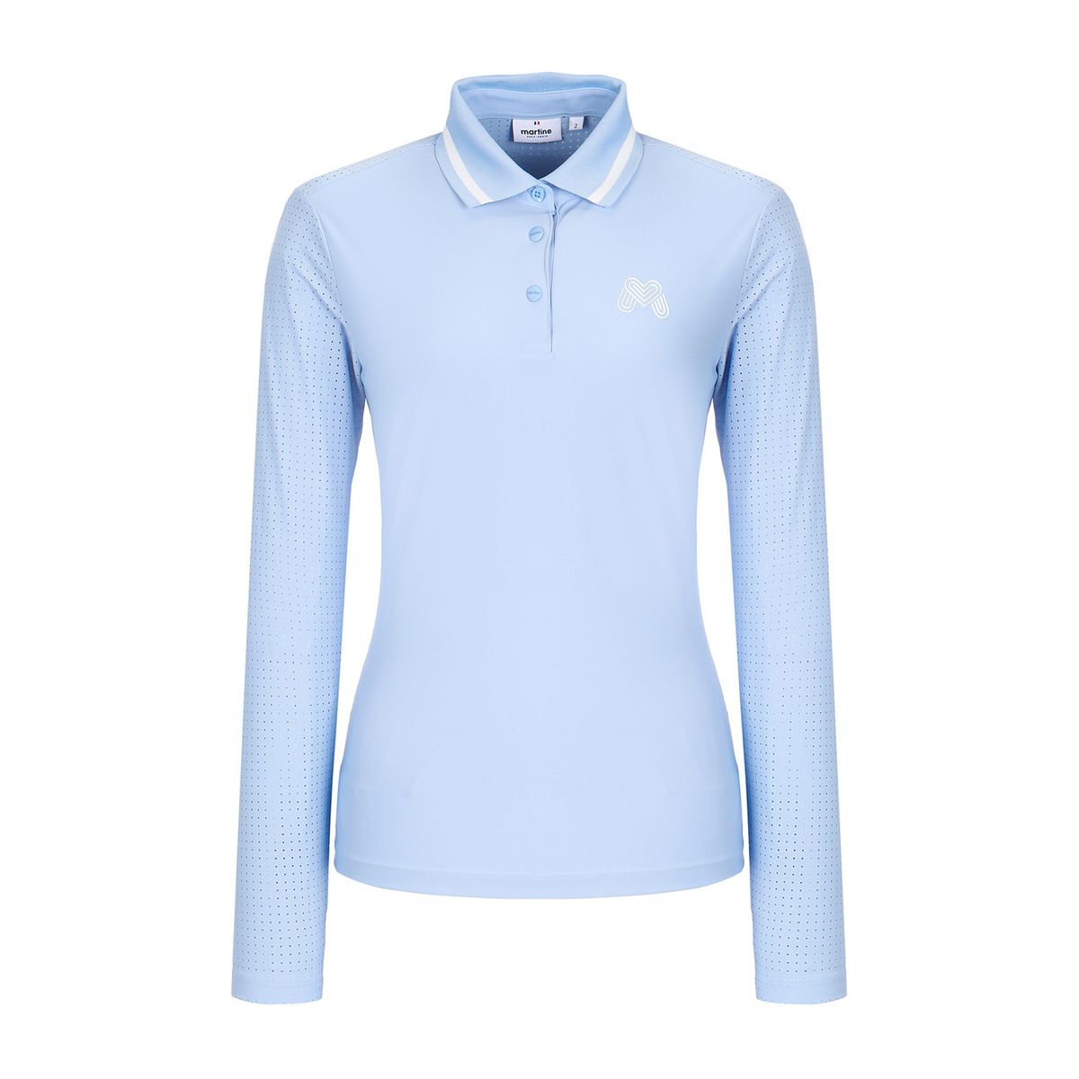 마틴골프(MARTINE GOLF) Perforated Fabric T-Shirts_S/Blue
