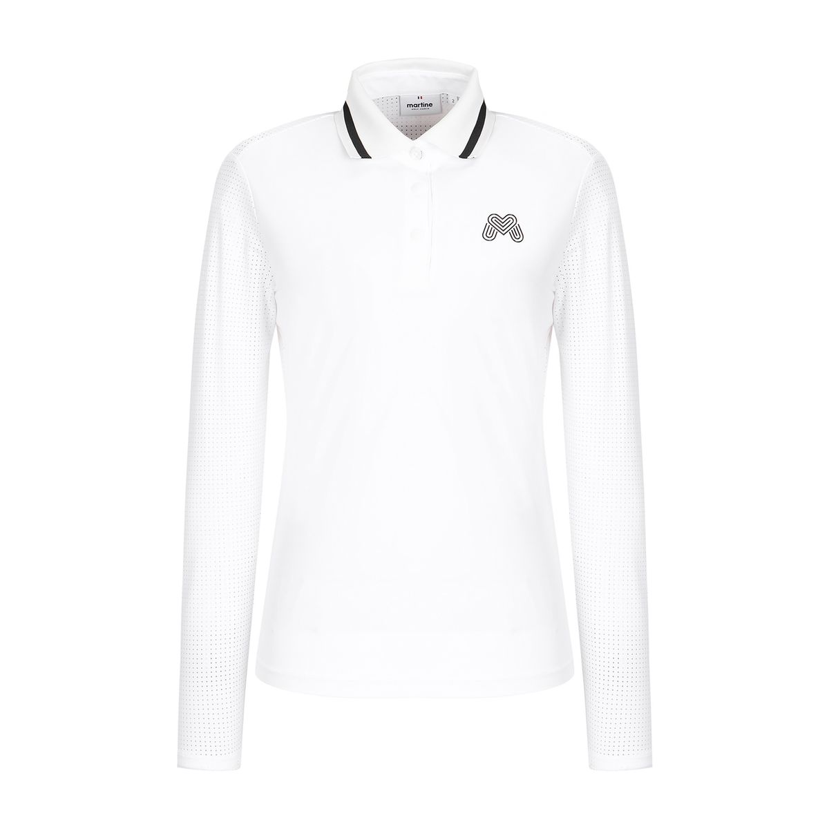 마틴골프(MARTINE GOLF) Perforated Fabric T-Shirts_White