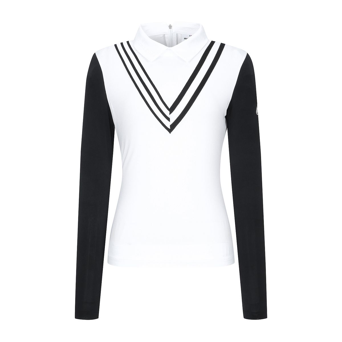 마틴골프(MARTINE GOLF) Chevron Cooling Sleeve T-Shirts_White