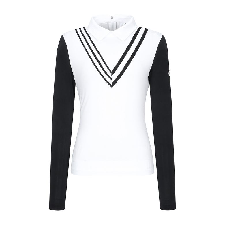 Chevron Cooling Sleeve T-Shirts_White