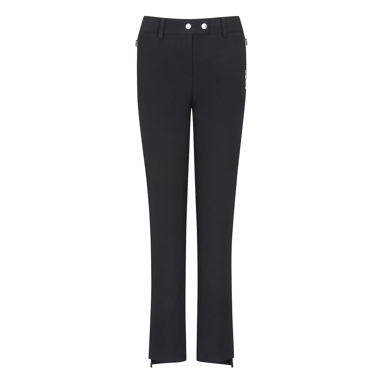 Hem Cutting Slim Pants_Black