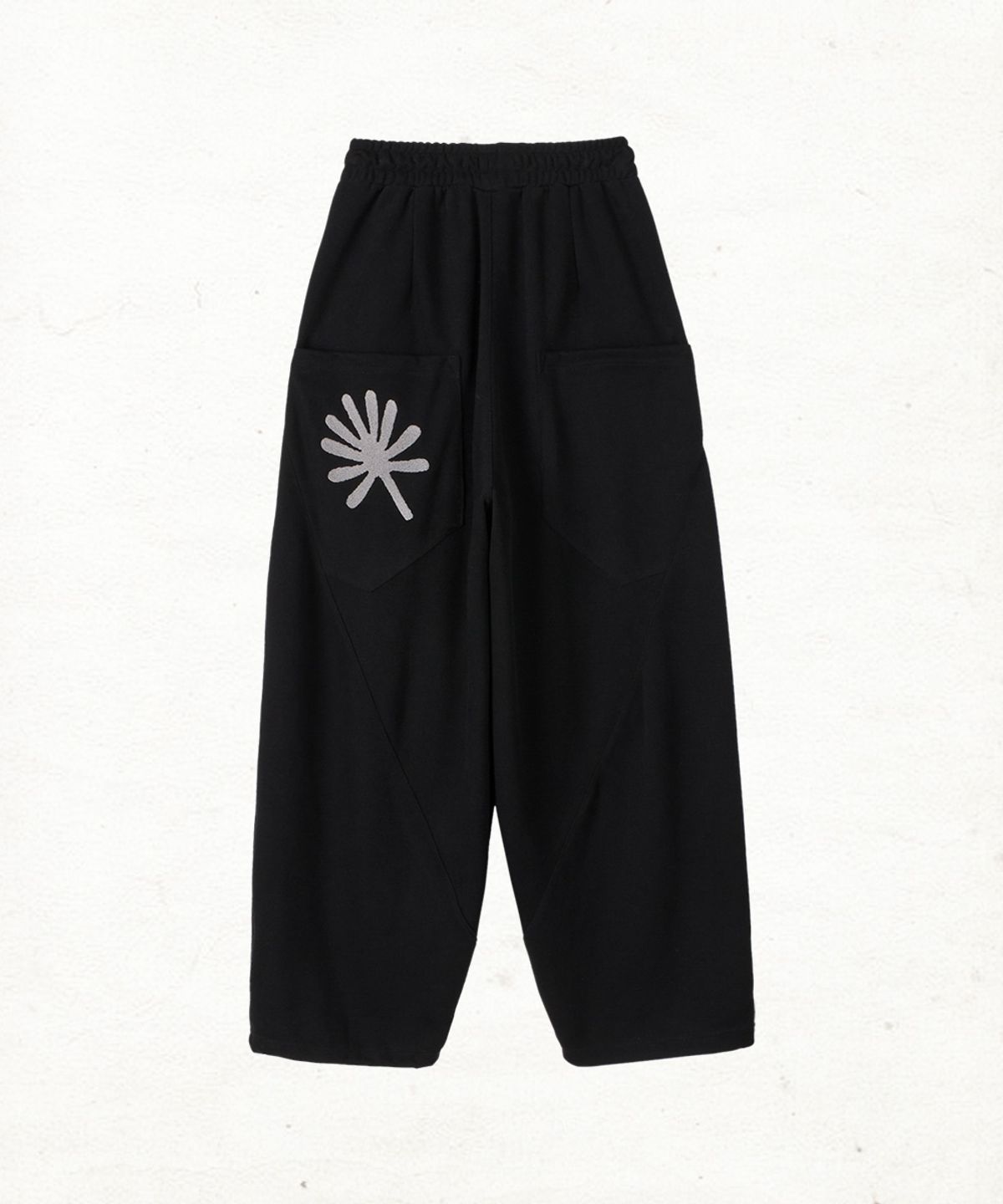 단델(DANDEL) DD structure balloon sweat pants (BLACK)